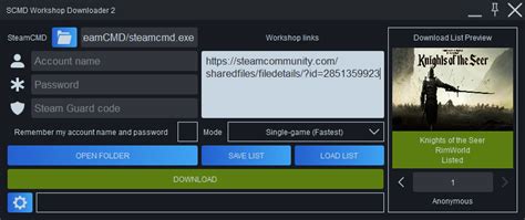 Right now, only single items are supported (no batch downloading of collections yet). . Steam workshop downloader github